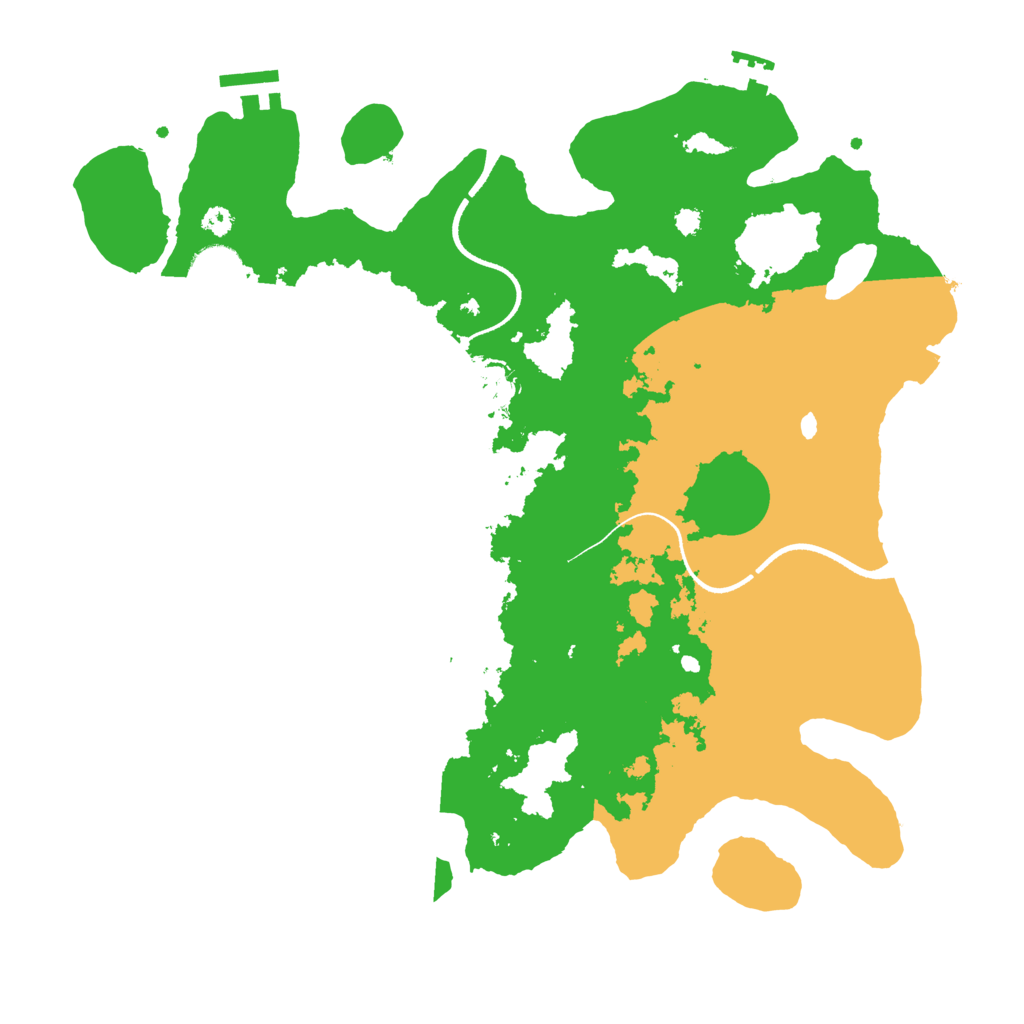Biome Rust Map: Procedural Map, Size: 3500, Seed: 1583357493