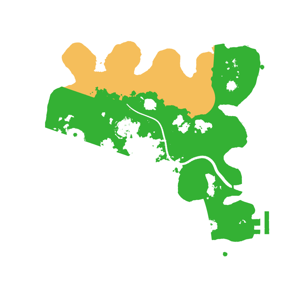 Biome Rust Map: Procedural Map, Size: 2600, Seed: 66663220