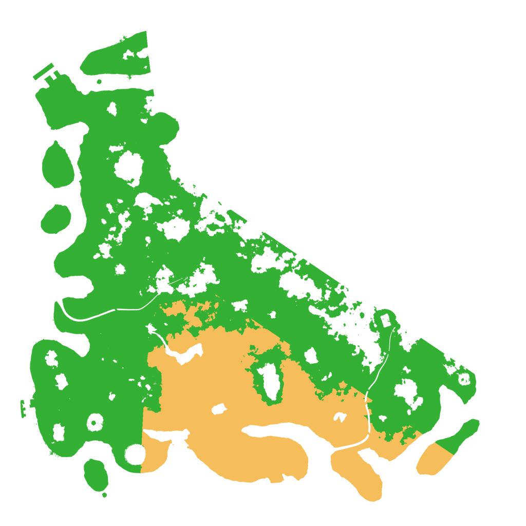 Biome Rust Map: Procedural Map, Size: 4500, Seed: 1111548929