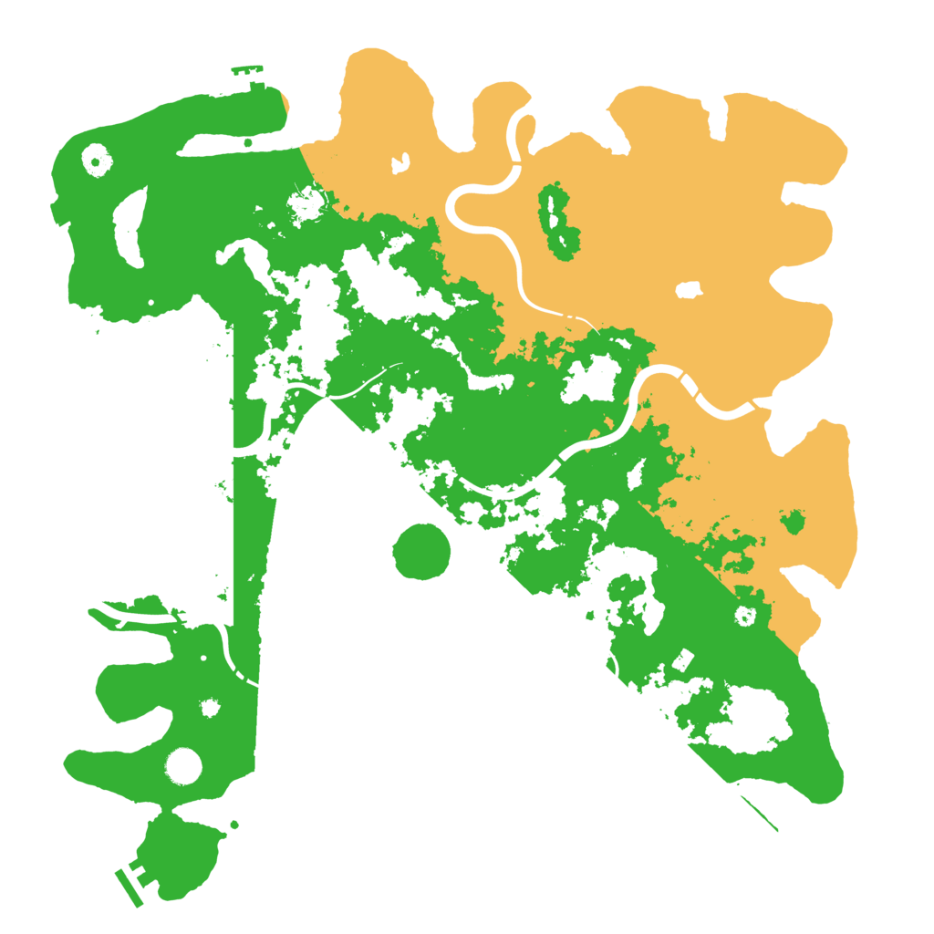 Biome Rust Map: Procedural Map, Size: 4500, Seed: 346423562