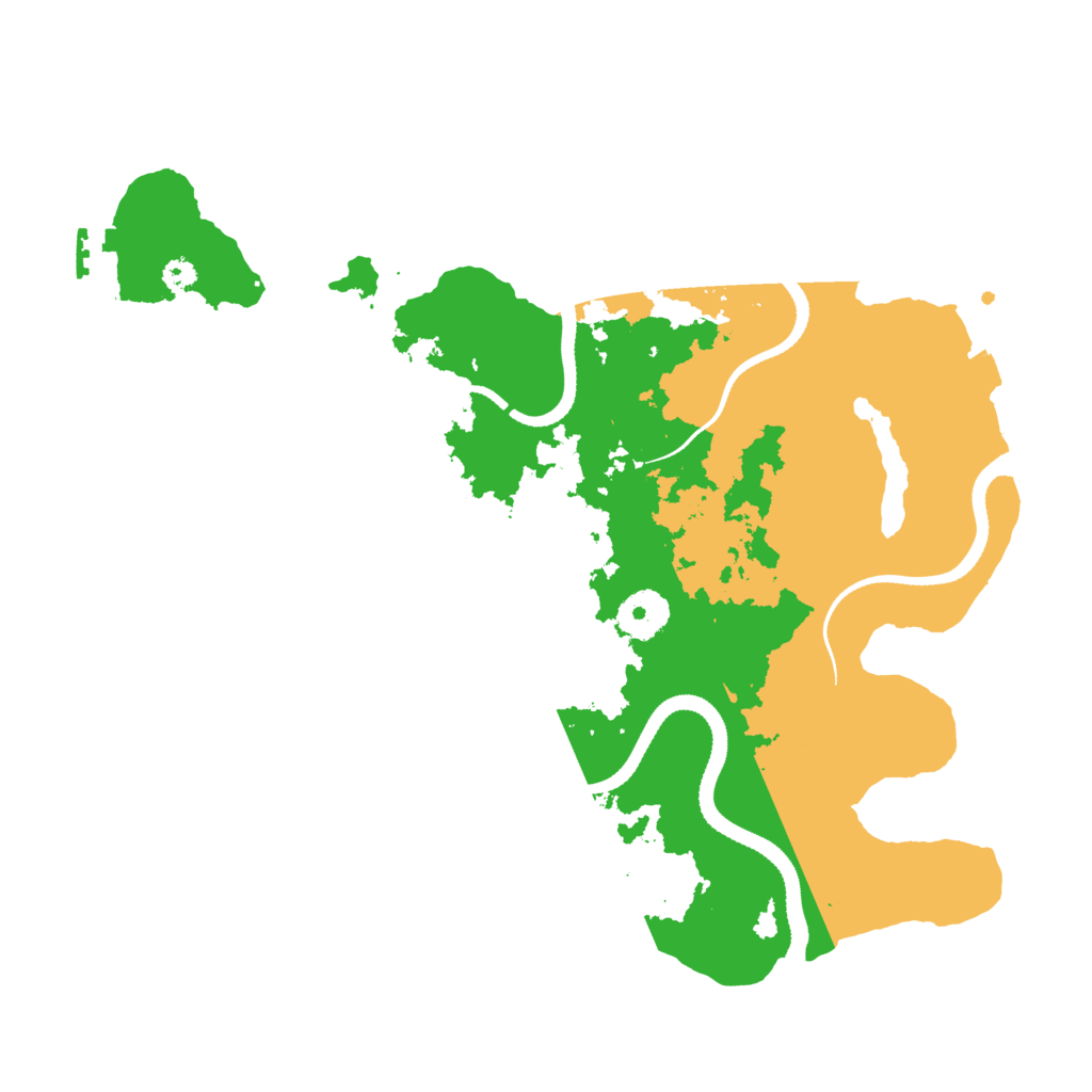 Biome Rust Map: Procedural Map, Size: 3300, Seed: 147708215