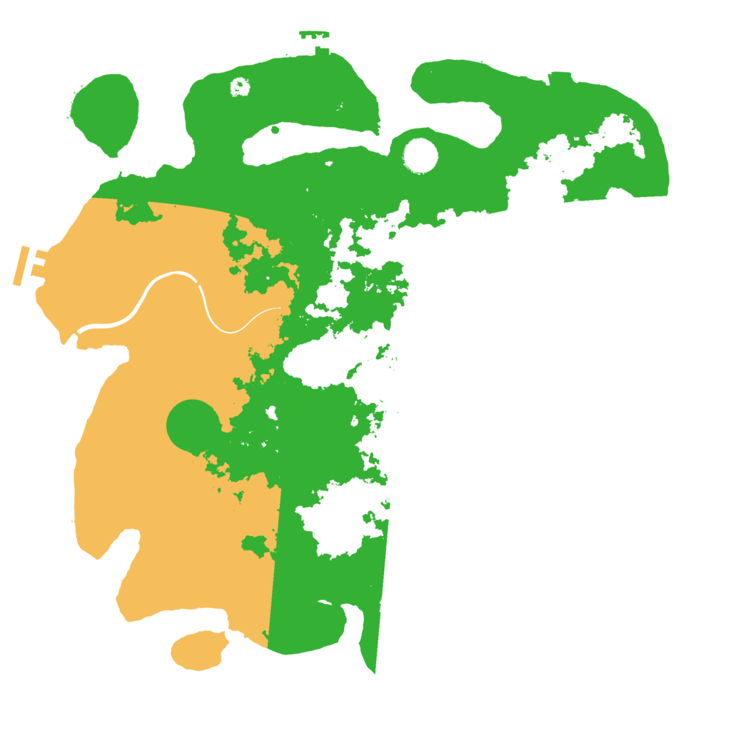 Biome Rust Map: Procedural Map, Size: 3700, Seed: 1264435985