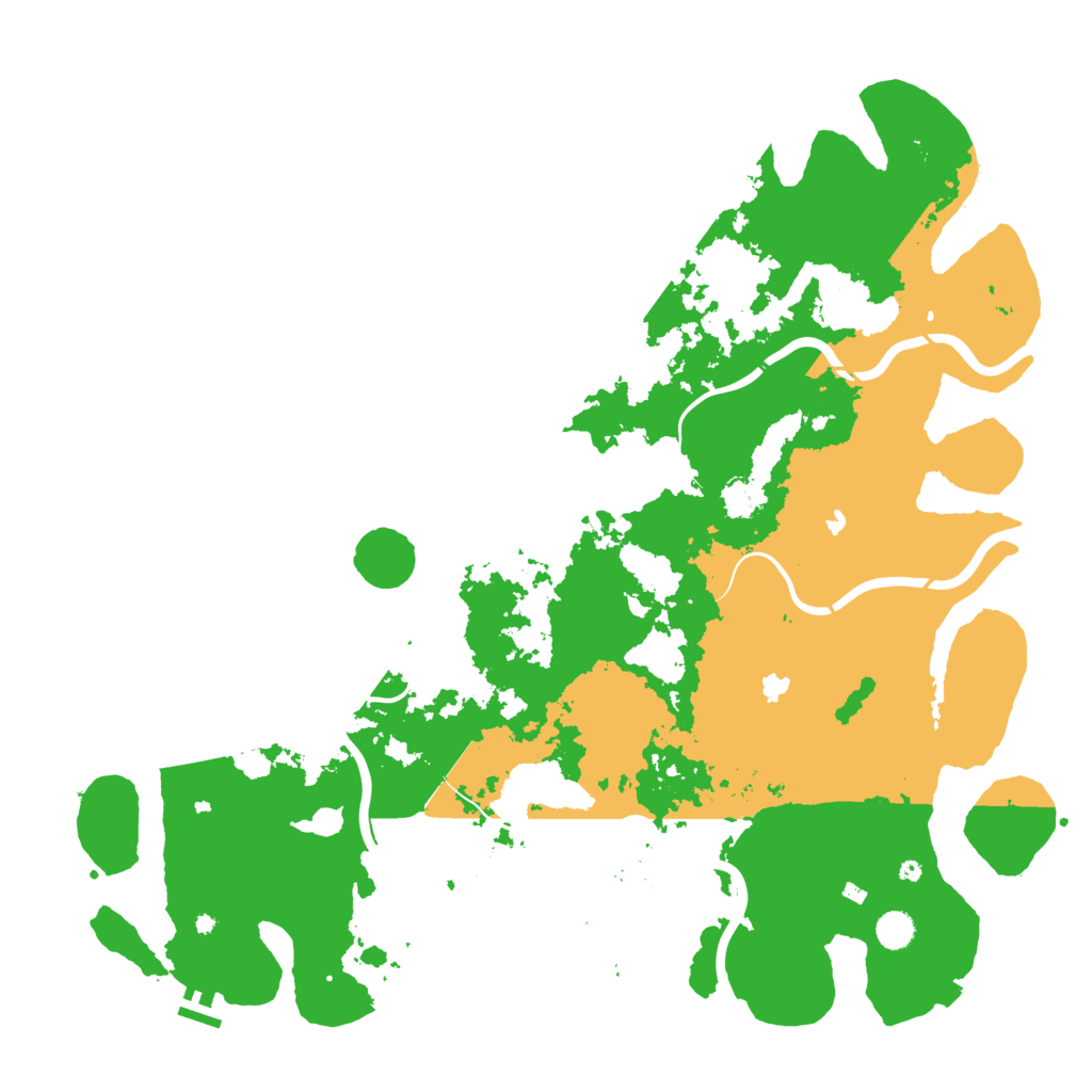Biome Rust Map: Procedural Map, Size: 5000, Seed: 29354