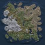 Thumbnail Rust Map: Procedural Map, Size: 4000, Seed: 1807173229, 14 Monuments