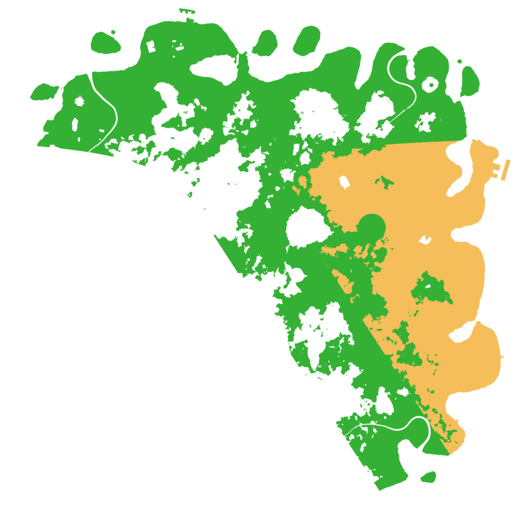 Biome Rust Map: Procedural Map, Size: 5000, Seed: 95796155