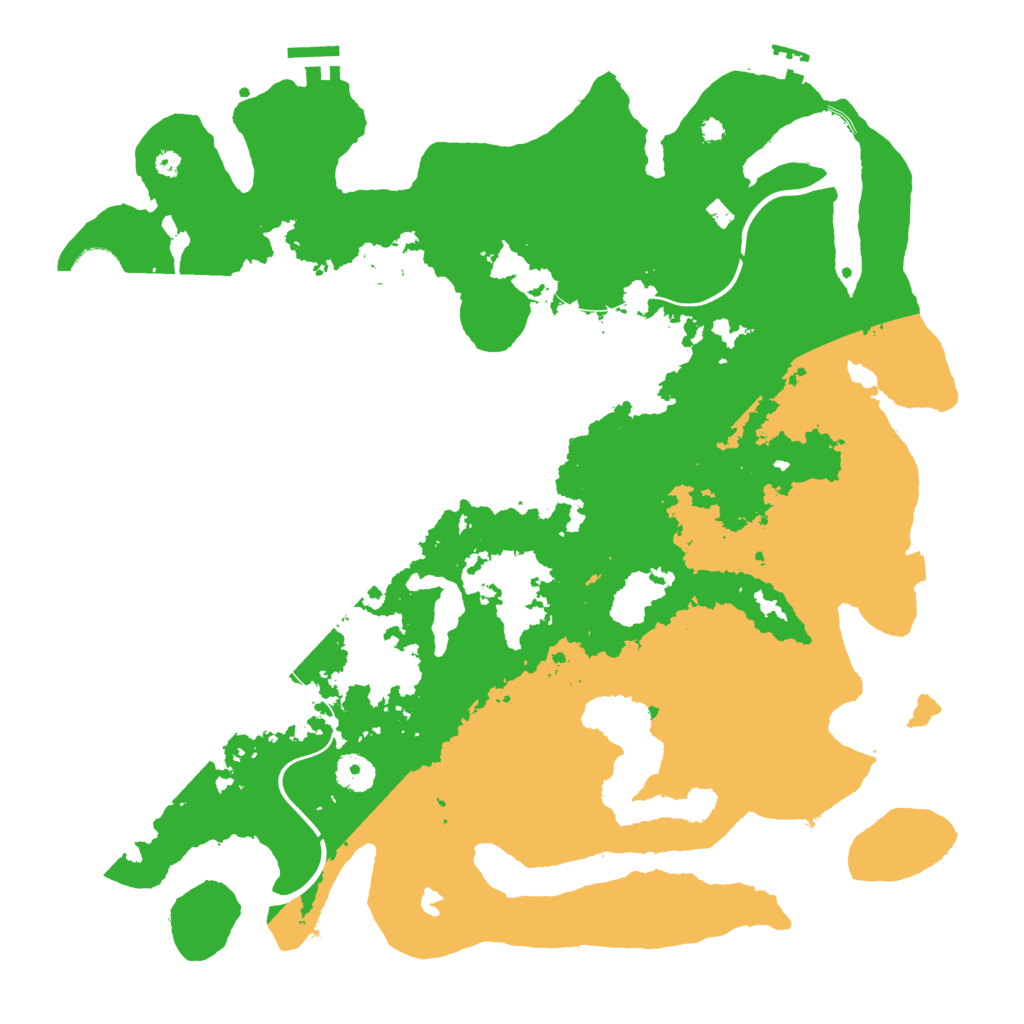 Biome Rust Map: Procedural Map, Size: 4000, Seed: 2001973402
