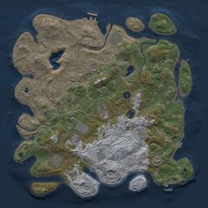 Thumbnail Rust Map: Procedural Map, Size: 4250, Seed: 2115437098, 17 Monuments