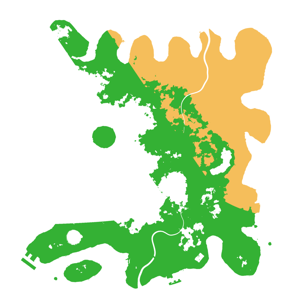 Biome Rust Map: Procedural Map, Size: 3700, Seed: 1166708824
