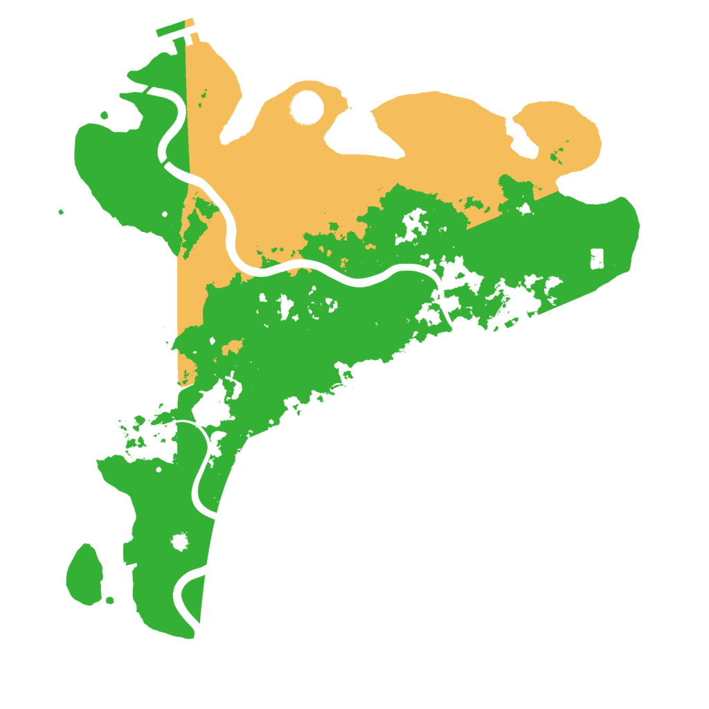 Biome Rust Map: Procedural Map, Size: 3700, Seed: 815964612