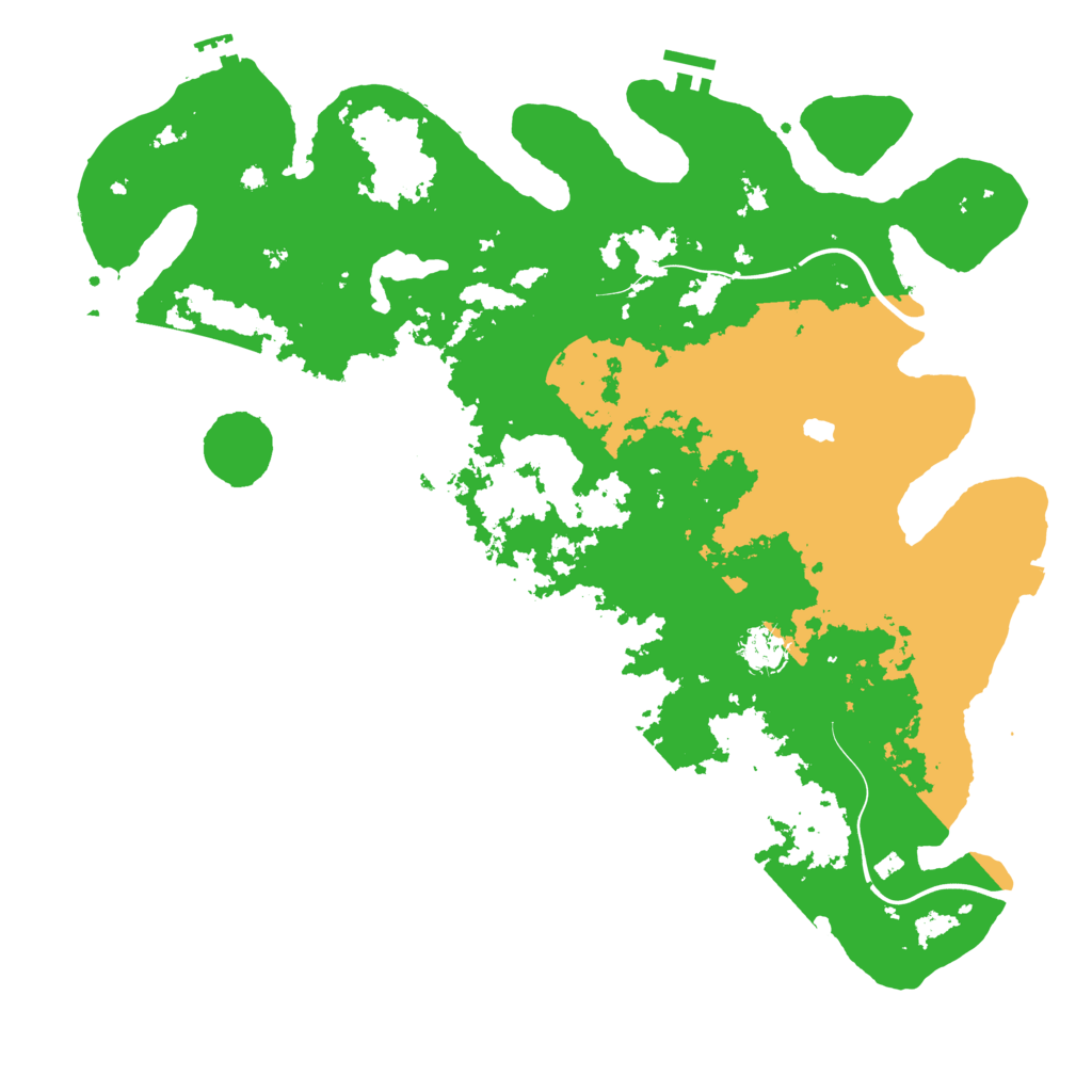 Biome Rust Map: Procedural Map, Size: 4250, Seed: 1453407588