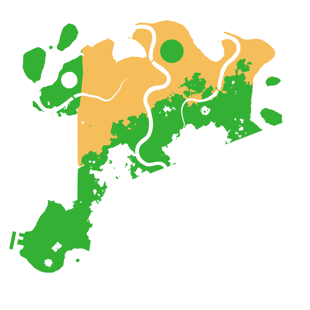 Biome Rust Map: Procedural Map, Size: 3500, Seed: 69011809
