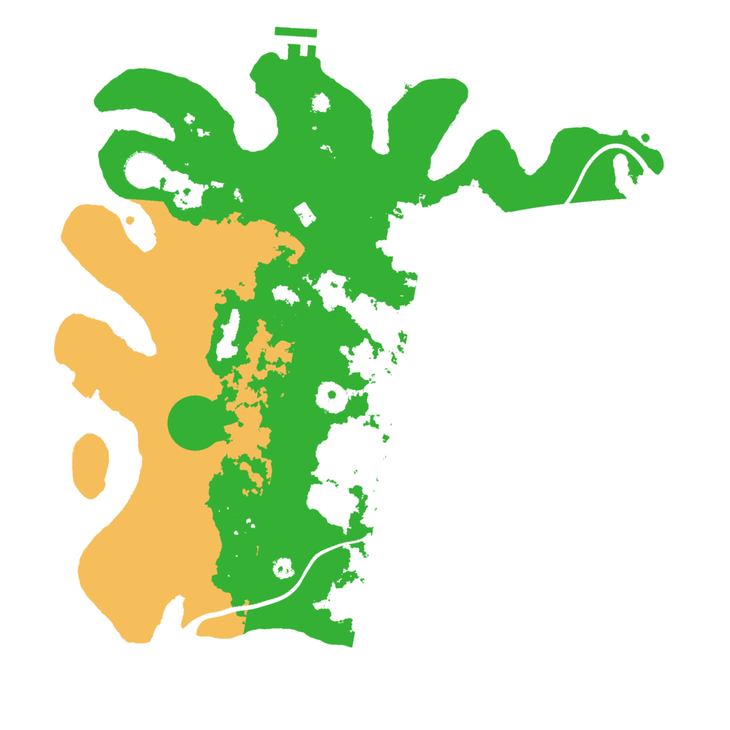 Biome Rust Map: Procedural Map, Size: 3500, Seed: 781556