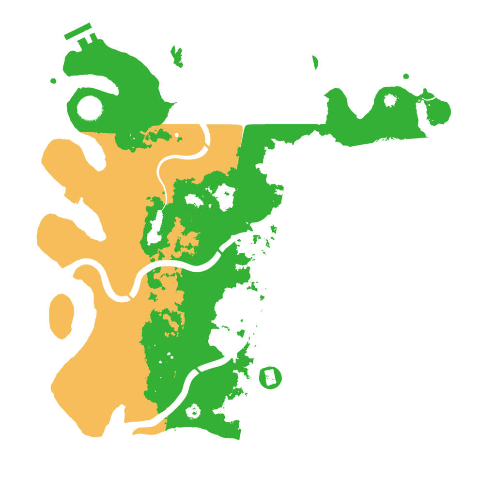 Biome Rust Map: Procedural Map, Size: 3500, Seed: 781556