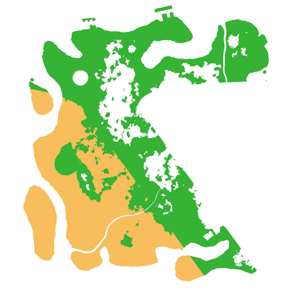 Biome Rust Map: Procedural Map, Size: 3500, Seed: 1077280803