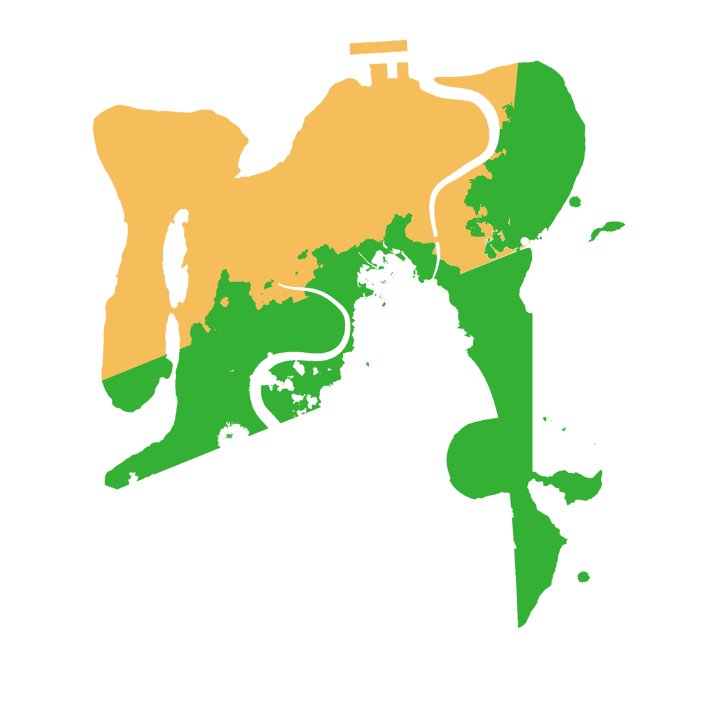 Biome Rust Map: Procedural Map, Size: 2500, Seed: 1524212359