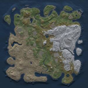 Thumbnail Rust Map: Procedural Map, Size: 4250, Seed: 935220591, 17 Monuments