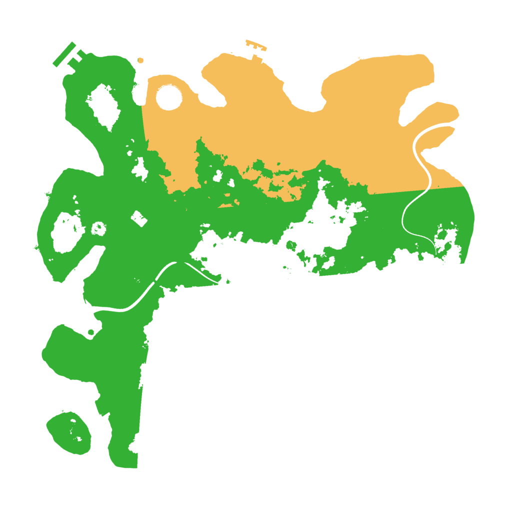 Biome Rust Map: Procedural Map, Size: 3500, Seed: 428775456