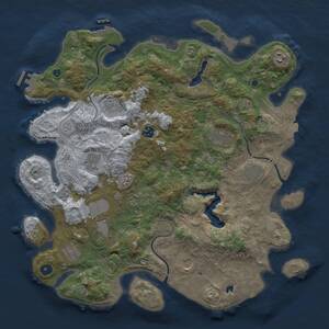 Thumbnail Rust Map: Procedural Map, Size: 4250, Seed: 596288331, 17 Monuments