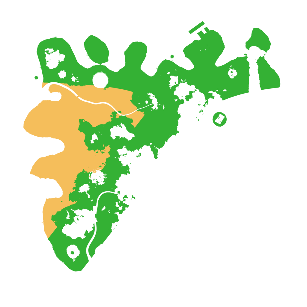 Biome Rust Map: Procedural Map, Size: 3500, Seed: 168424902