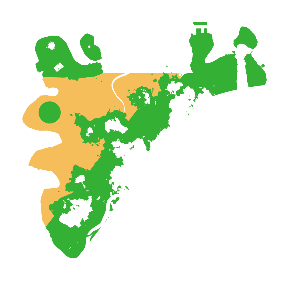 Biome Rust Map: Procedural Map, Size: 3500, Seed: 168424902