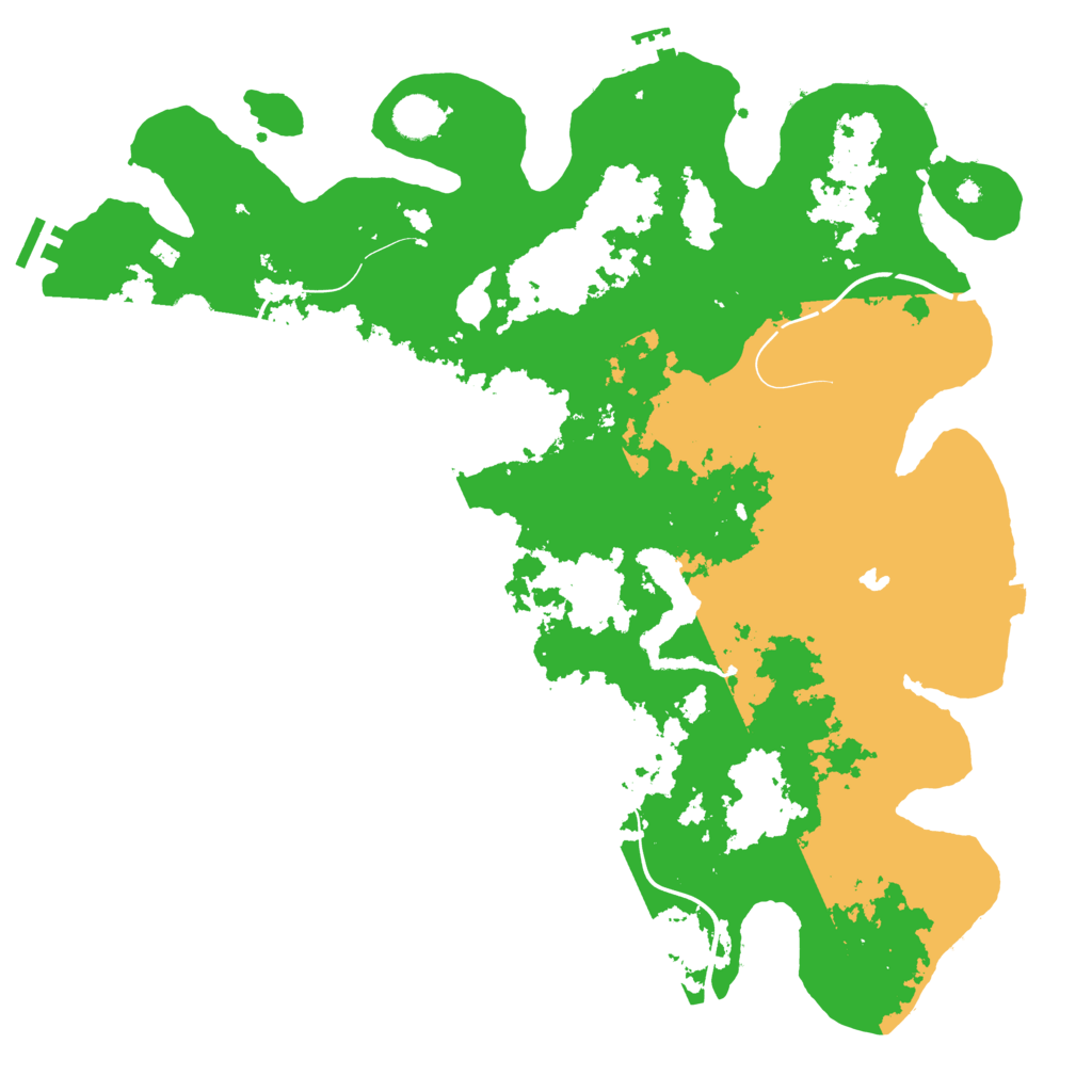 Biome Rust Map: Procedural Map, Size: 4250, Seed: 660455709