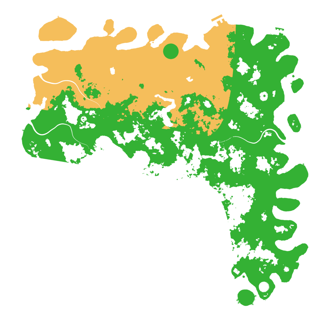 Biome Rust Map: Procedural Map, Size: 5500, Seed: 211575109