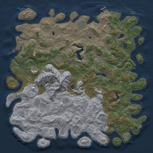 Thumbnail Rust Map: Procedural Map, Size: 5500, Seed: 211575109, 17 Monuments