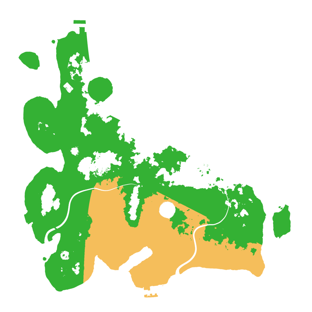 Biome Rust Map: Procedural Map, Size: 3500, Seed: 842805733