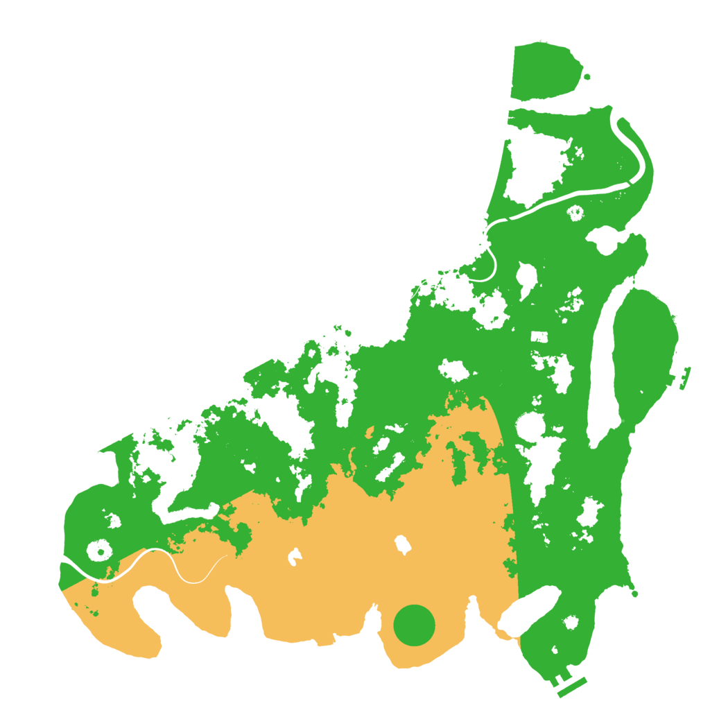 Biome Rust Map: Procedural Map, Size: 4500, Seed: 4789775