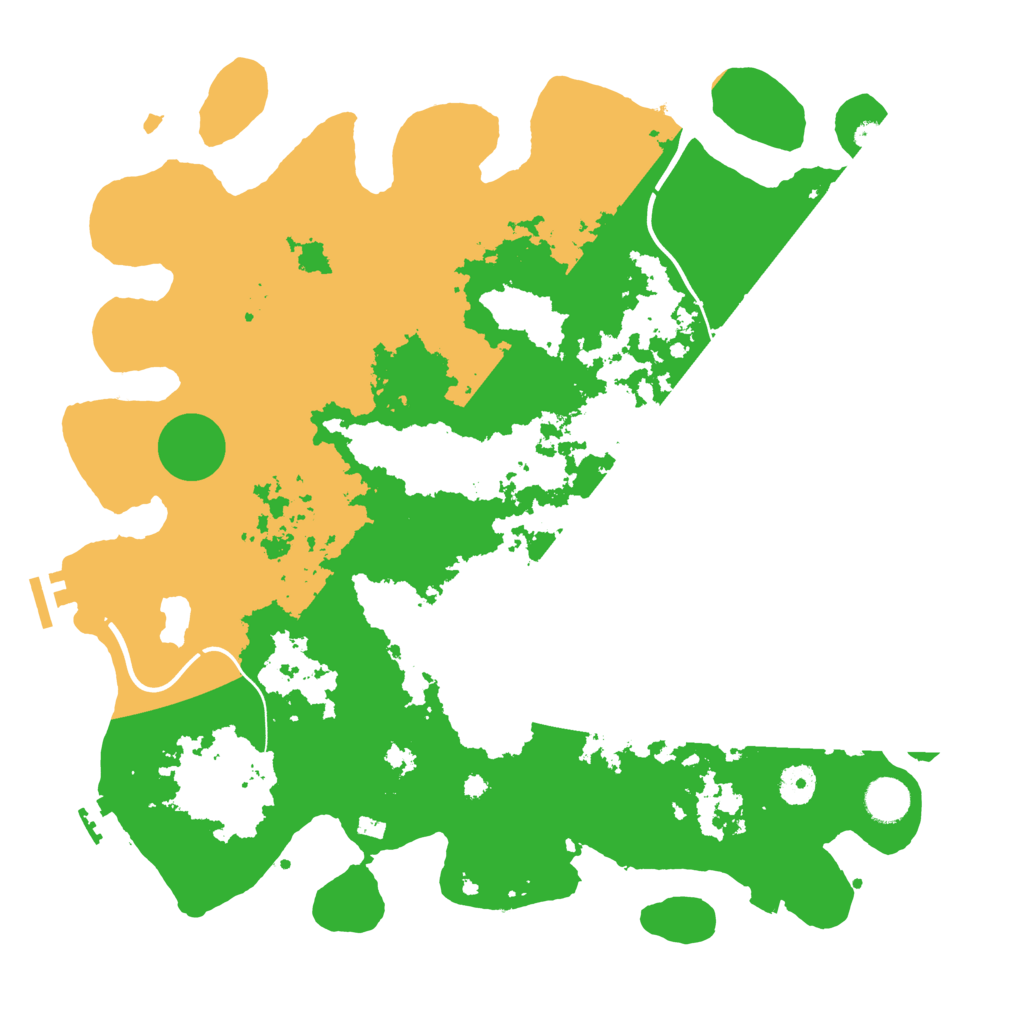 Biome Rust Map: Procedural Map, Size: 3999, Seed: 334523349