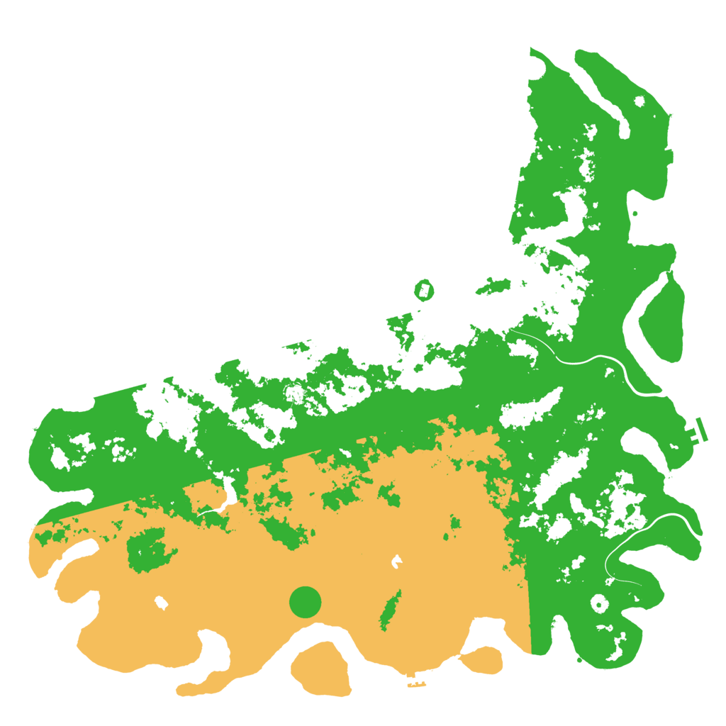 Biome Rust Map: Procedural Map, Size: 6000, Seed: 945516836