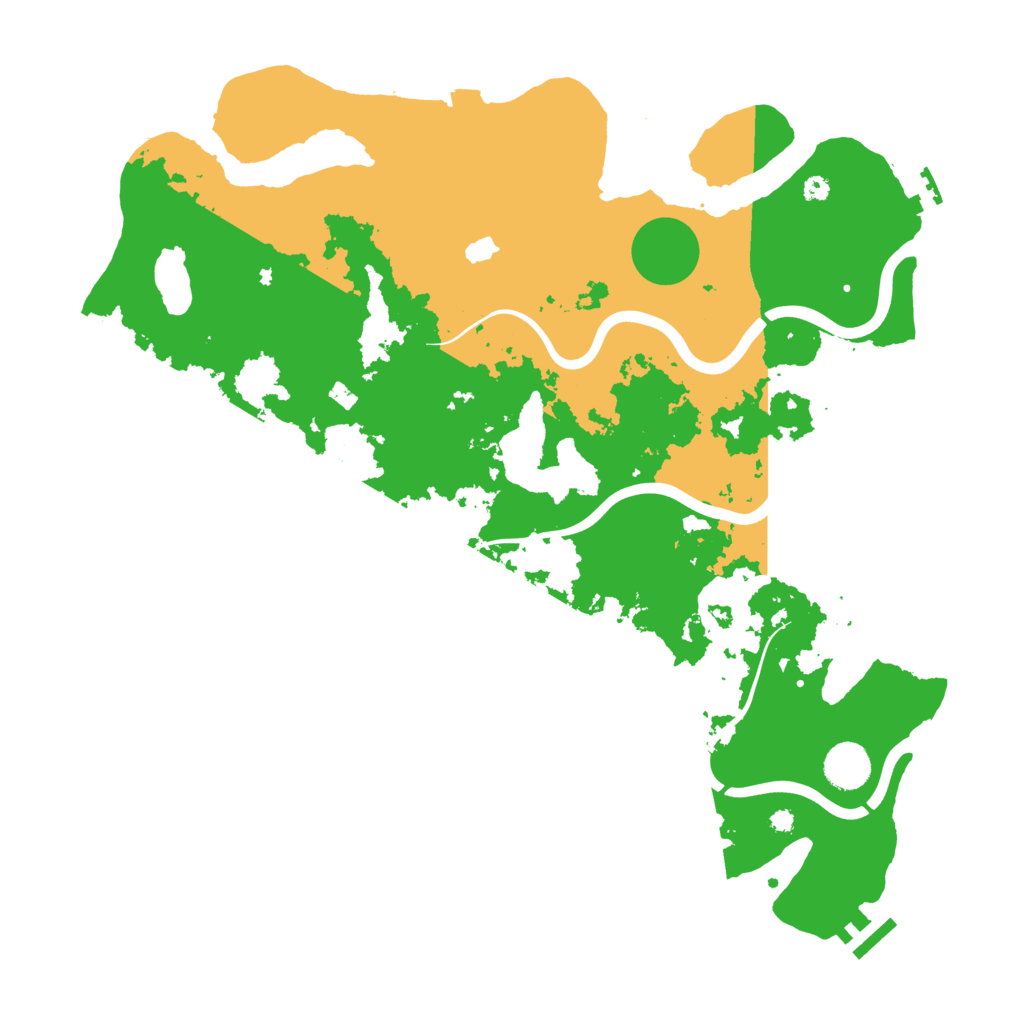 Biome Rust Map: Procedural Map, Size: 4000, Seed: 9876543