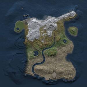 Thumbnail Rust Map: Procedural Map, Size: 2500, Seed: 901225943, 7 Monuments
