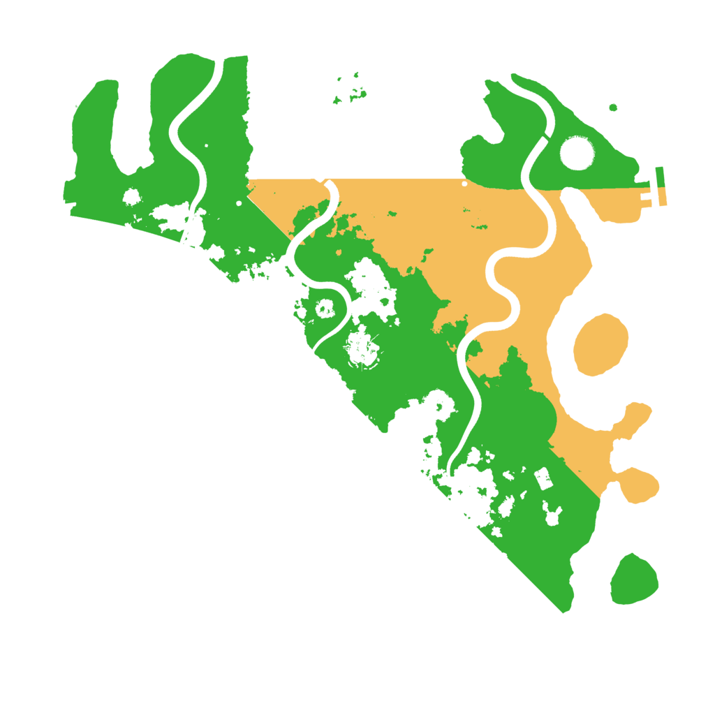 Biome Rust Map: Procedural Map, Size: 3700, Seed: 1593852089