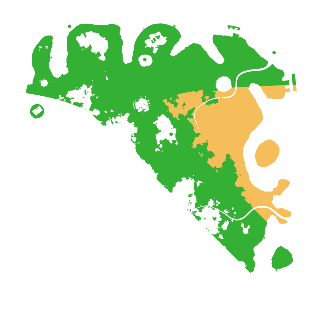 Biome Rust Map: Procedural Map, Size: 3700, Seed: 1593852089