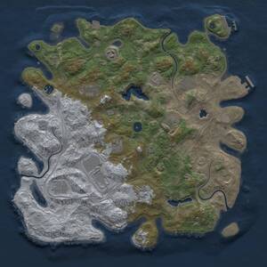Thumbnail Rust Map: Procedural Map, Size: 4250, Seed: 75471885, 17 Monuments