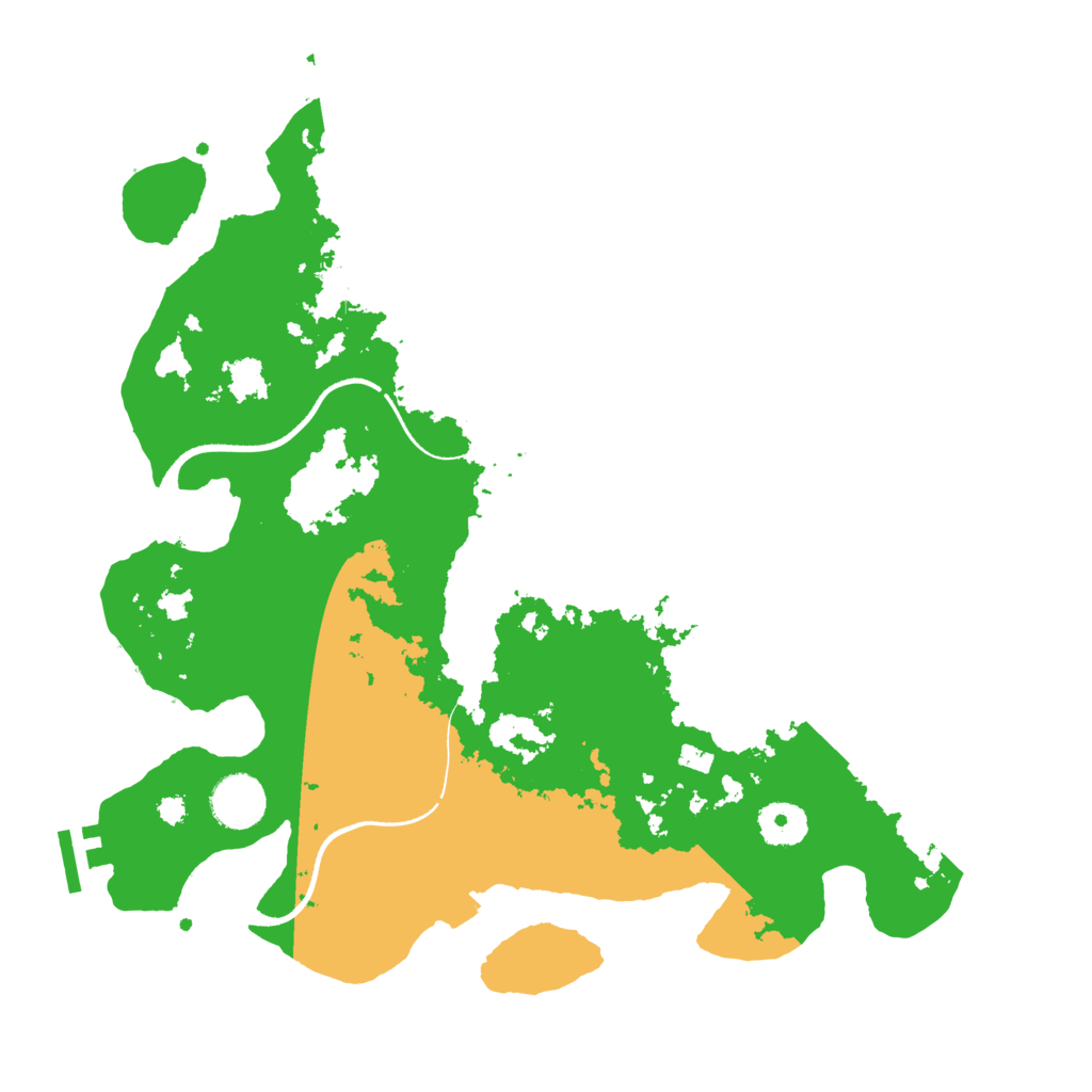 Biome Rust Map: Procedural Map, Size: 3500, Seed: 319166670