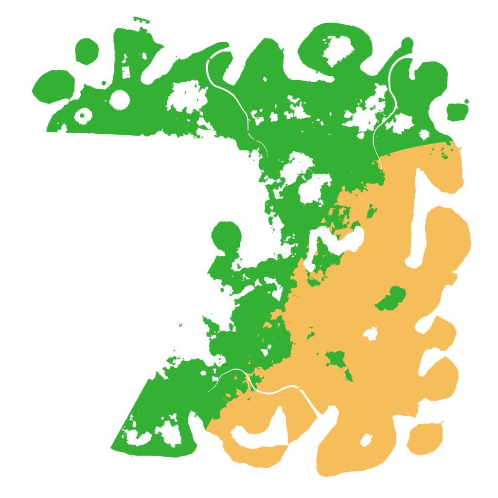 Biome Rust Map: Procedural Map, Size: 4500, Seed: 418759590