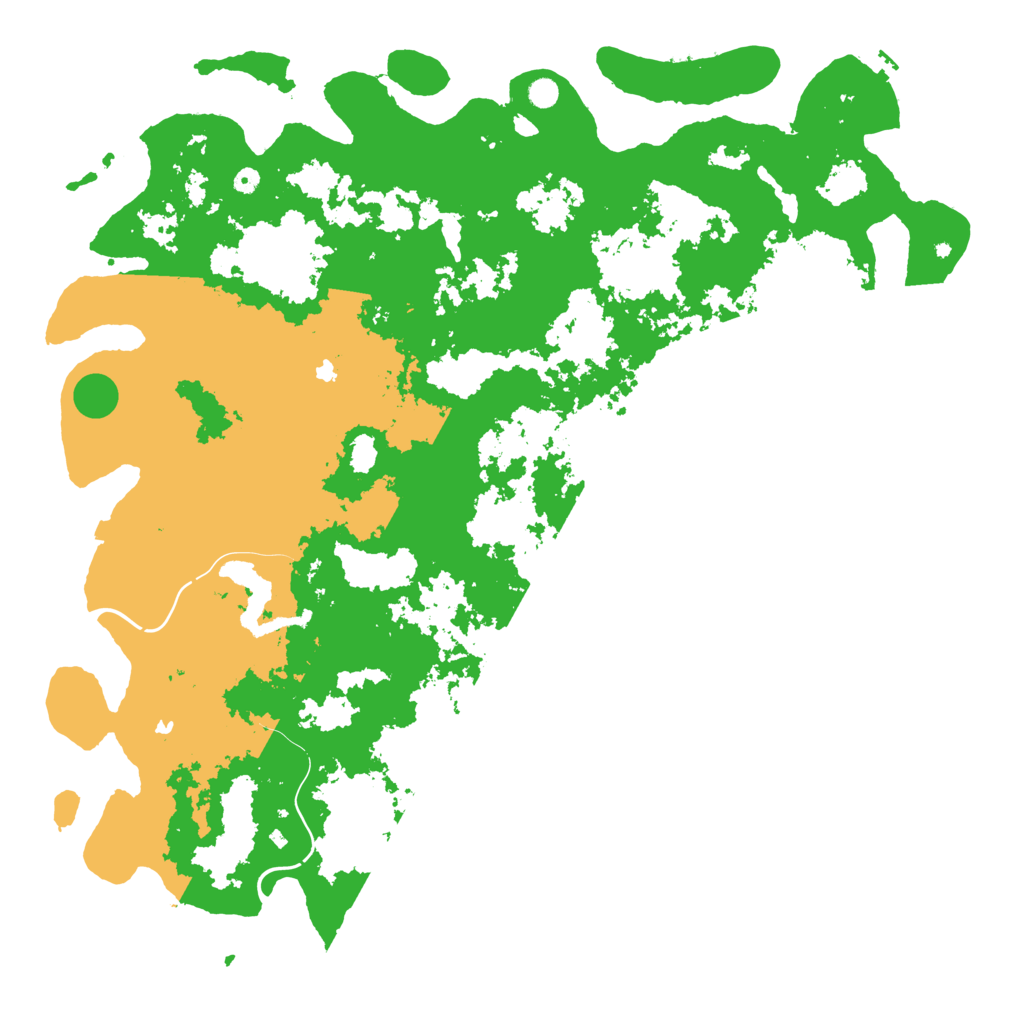 Biome Rust Map: Procedural Map, Size: 6000, Seed: 69420111