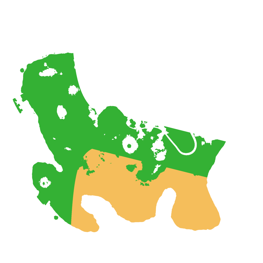 Biome Rust Map: Procedural Map, Size: 2500, Seed: 975821136