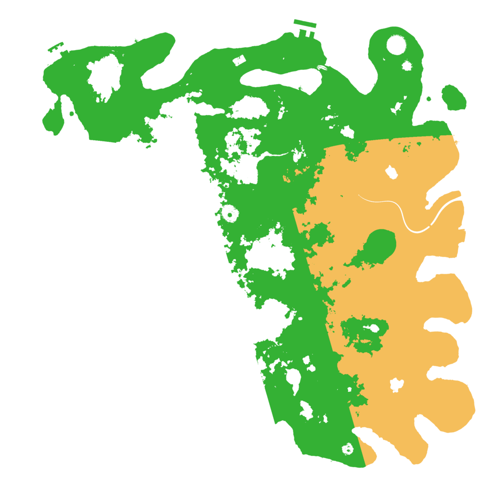 Biome Rust Map: Procedural Map, Size: 4500, Seed: 1460294633