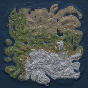 Thumbnail Rust Map: Procedural Map, Size: 4500, Seed: 1779762834, 15 Monuments