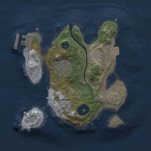 Thumbnail Rust Map: Procedural Map, Size: 2000, Seed: 29548, 4 Monuments