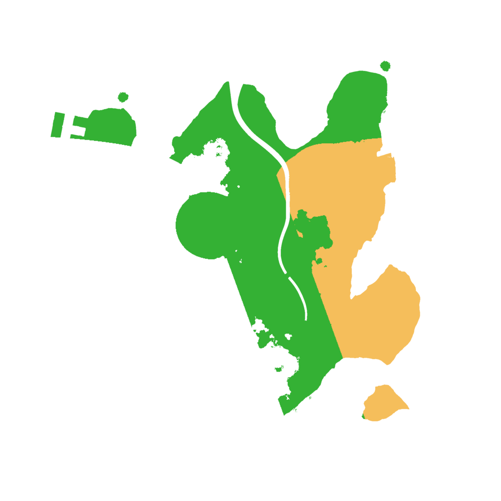 Biome Rust Map: Procedural Map, Size: 2000, Seed: 29548
