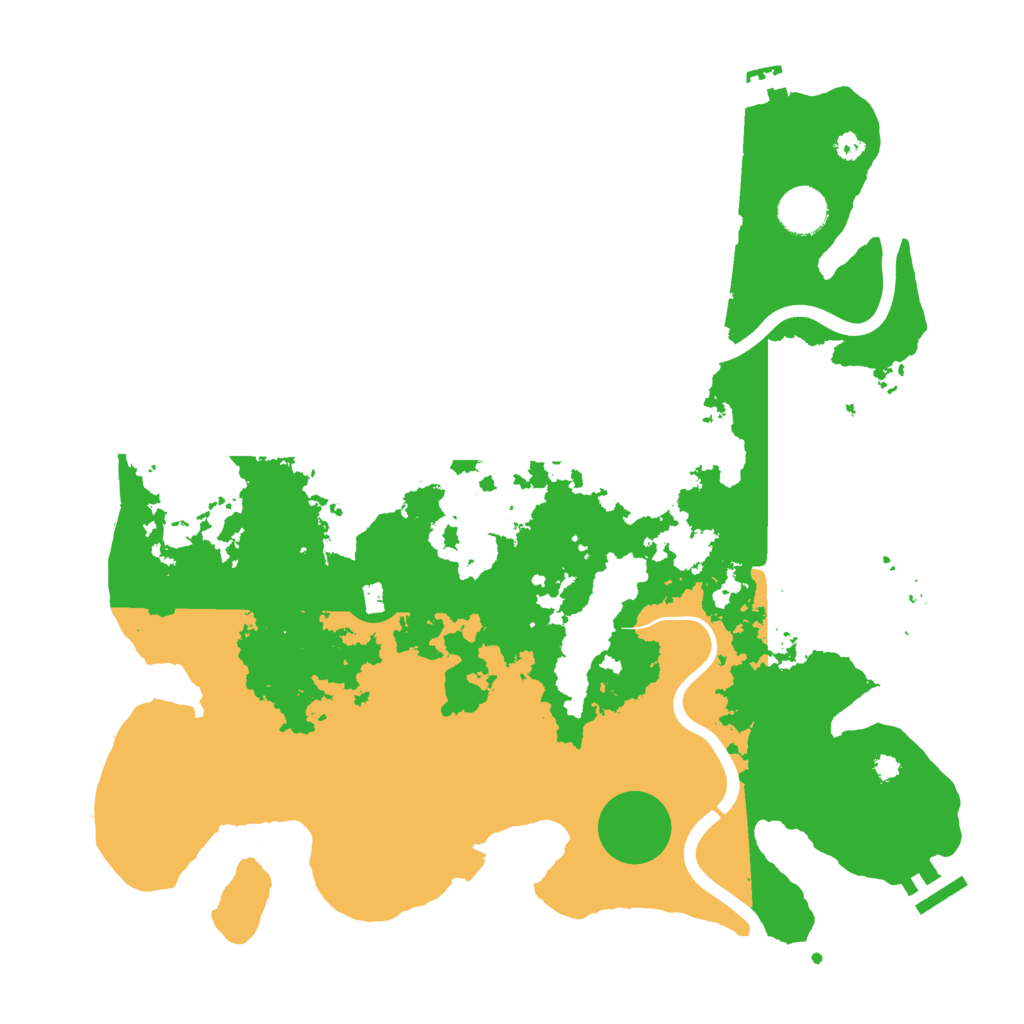 Biome Rust Map: Procedural Map, Size: 3700, Seed: 1078031676