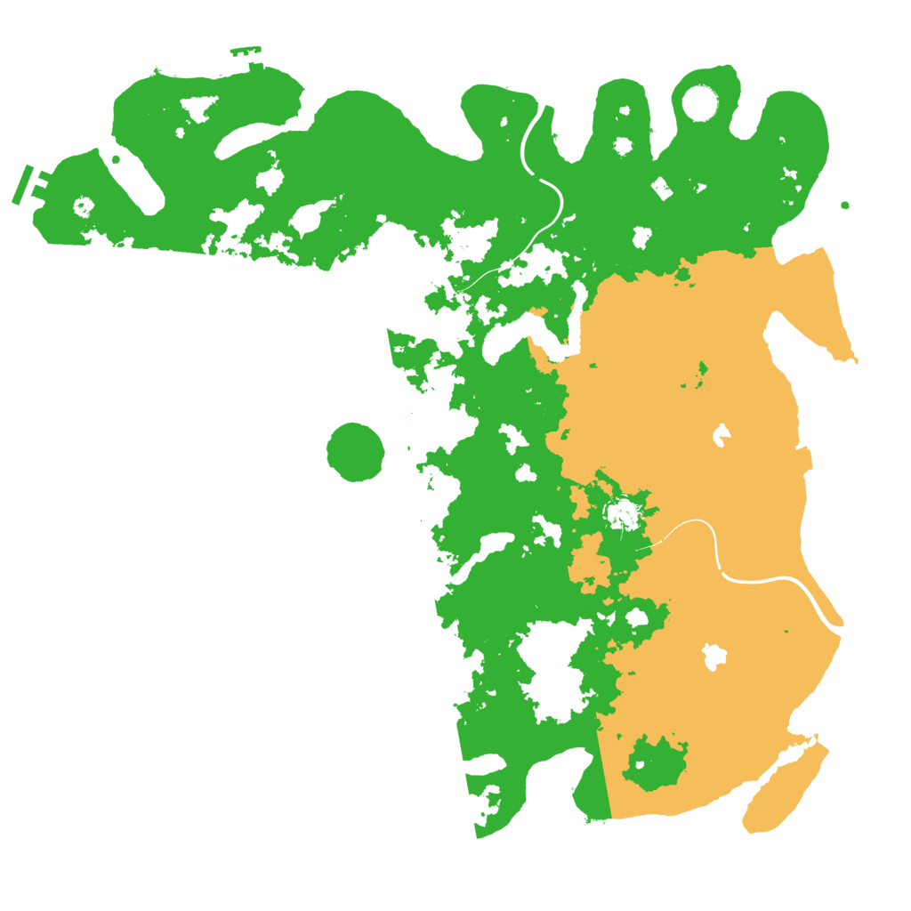 Biome Rust Map: Procedural Map, Size: 4500, Seed: 2042754545