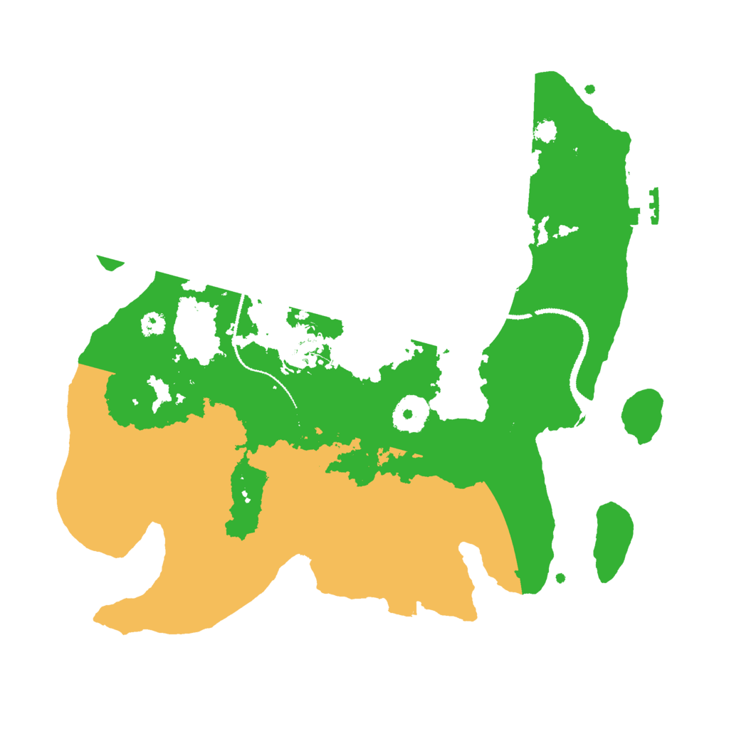 Biome Rust Map: Procedural Map, Size: 3000, Seed: 458283742