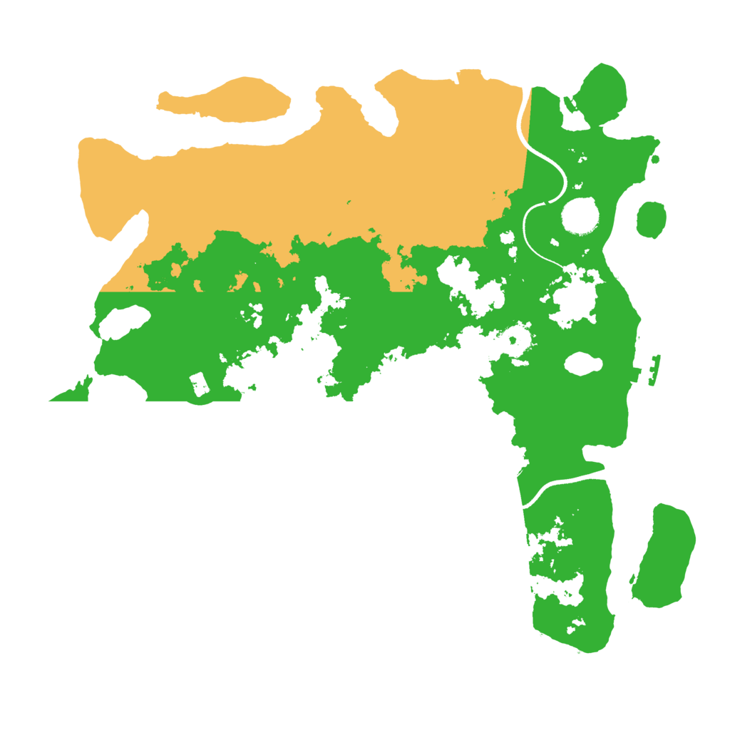 Biome Rust Map: Procedural Map, Size: 3500, Seed: 134948618