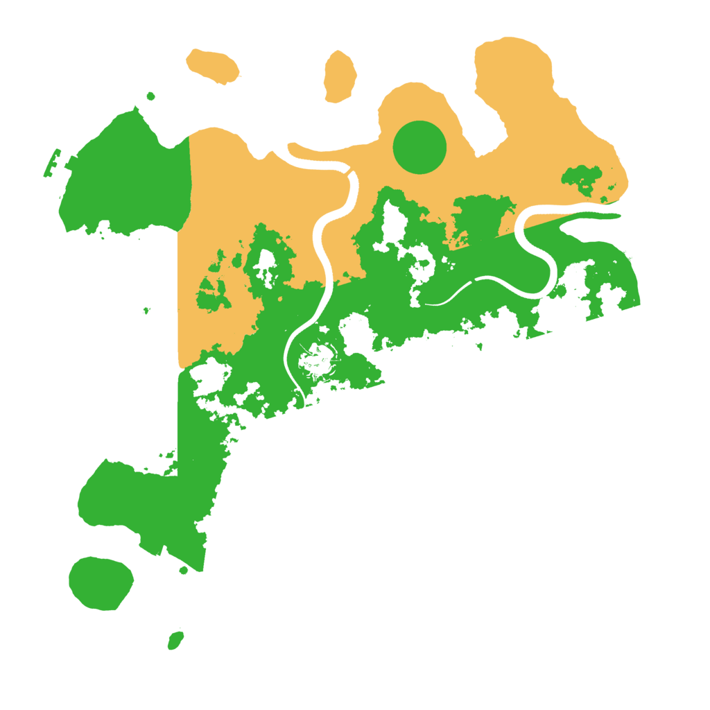 Biome Rust Map: Procedural Map, Size: 3500, Seed: 611756665