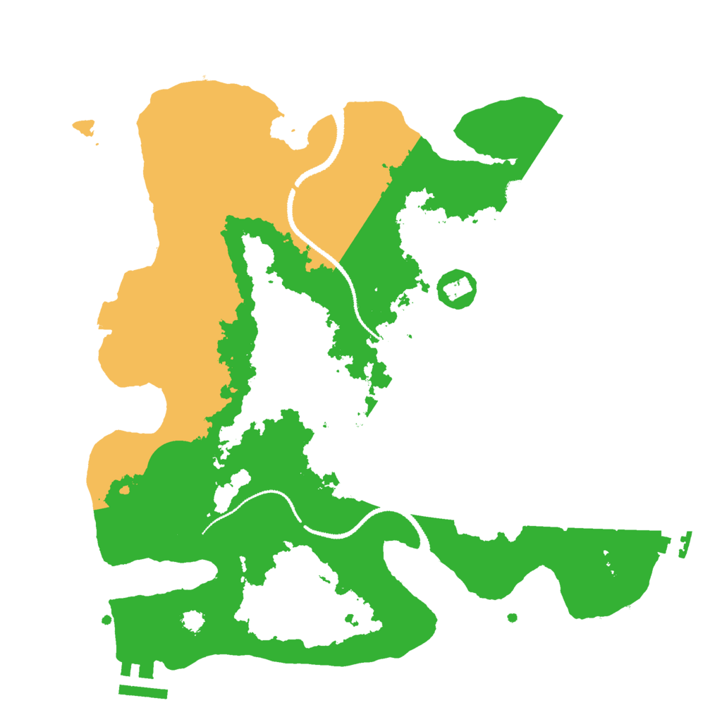 Biome Rust Map: Procedural Map, Size: 3000, Seed: 819124493